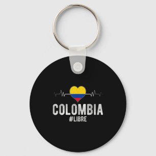 Porte-clés Colombie #libre Colombie Libre Drapeau Patriot Col