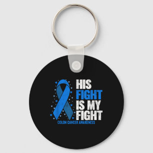 Porte-clés Colon Cancer Son combat est mon combat Colon Cance