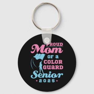 Porte-clés Color Guard Senior Mom Cl Of 2025 Indicateurs Grad