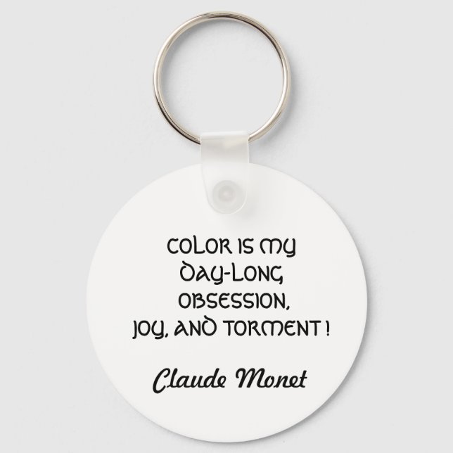 Porte-clés COLOR IS MY OBSESSION QUOTE keychain (Recto)