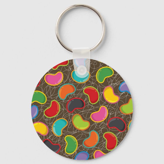 Porte-clés Coloré bonbon Retro Jellybean Porte - clé Pop (Recto)