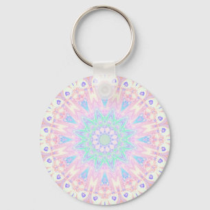 Porte-clés Coloré Mandala Pastel Lumineux Bohème Tripant