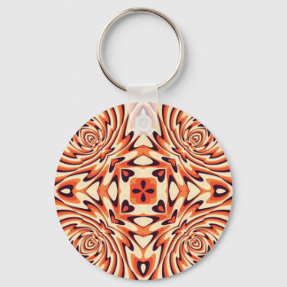Porte-clés Coloré Retro Floral Motif sans couture