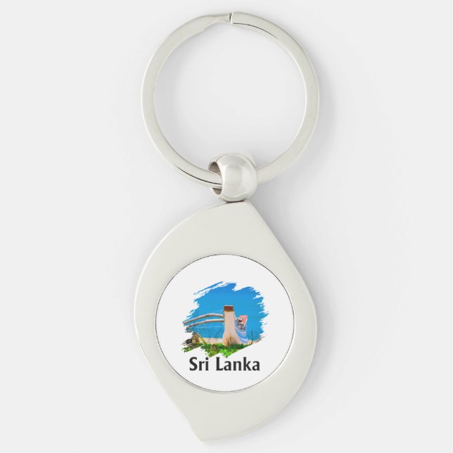 Porte-clés Coloré Sri lankais  (Devant)