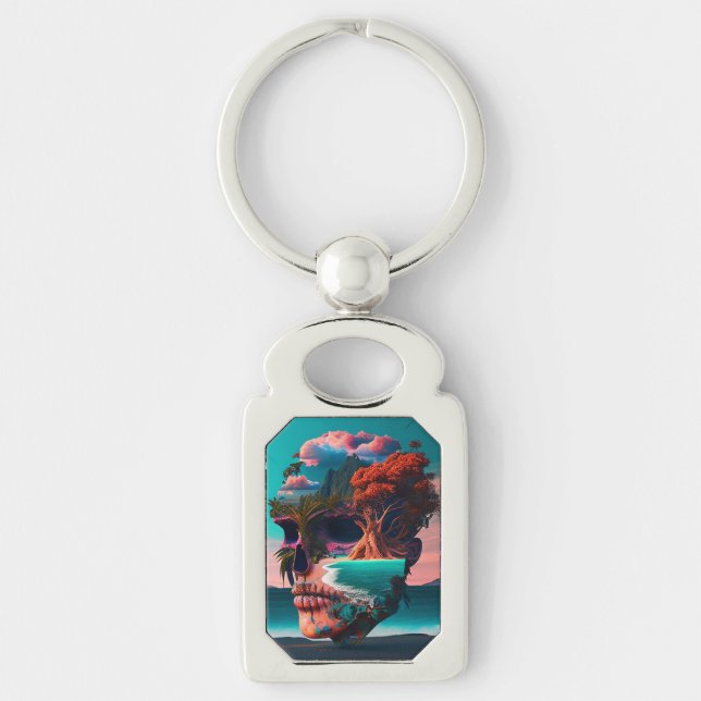 Porte-clés Colored skull (Devant)