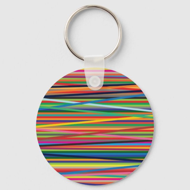 Porte-clés Colorful abstract stripes design (Recto)