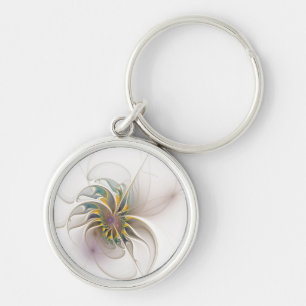 Porte-clés Colorful fractal ornament. Flower art