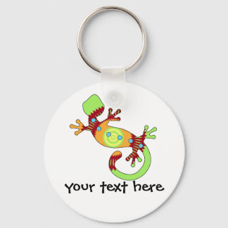 Porte-clés Colorful Fun Gecko Lizard
