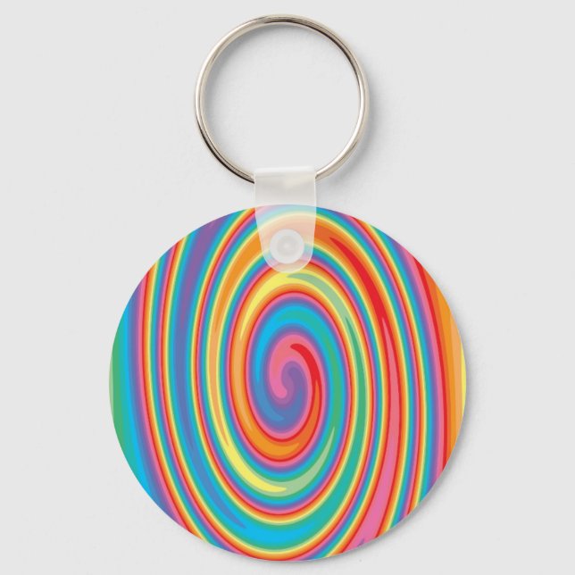 Porte-clés Colorful pinwheel design (Recto)