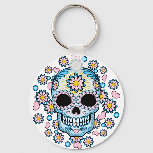 Porte-clés Colorful Sugar Skull (Recto)