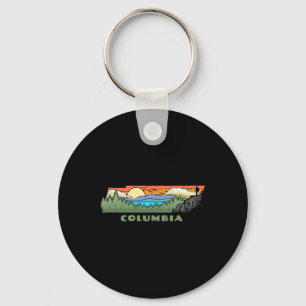 Porte-clés Columbia Tennessee Nature Plein air Randonnée Rétr