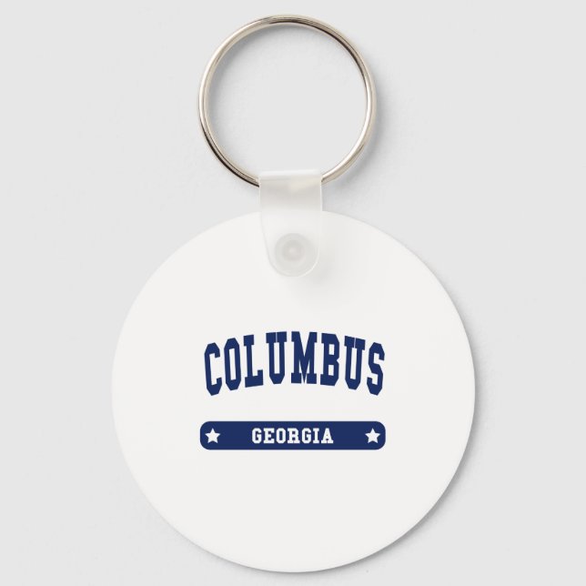Porte-clés Columbus Georgia College Style tee - shirt (Recto)