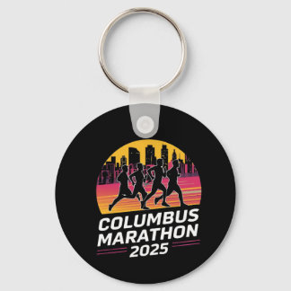 Porte-clés Columbus Marathon 2025 silhouette