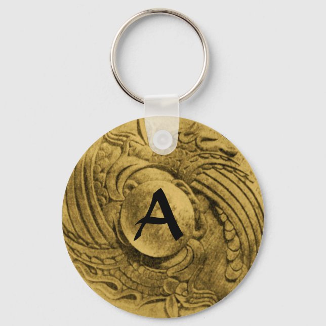 PORTE-CLÉS COMBAT DE GRYPHONS MONOGRAMME (Recto)