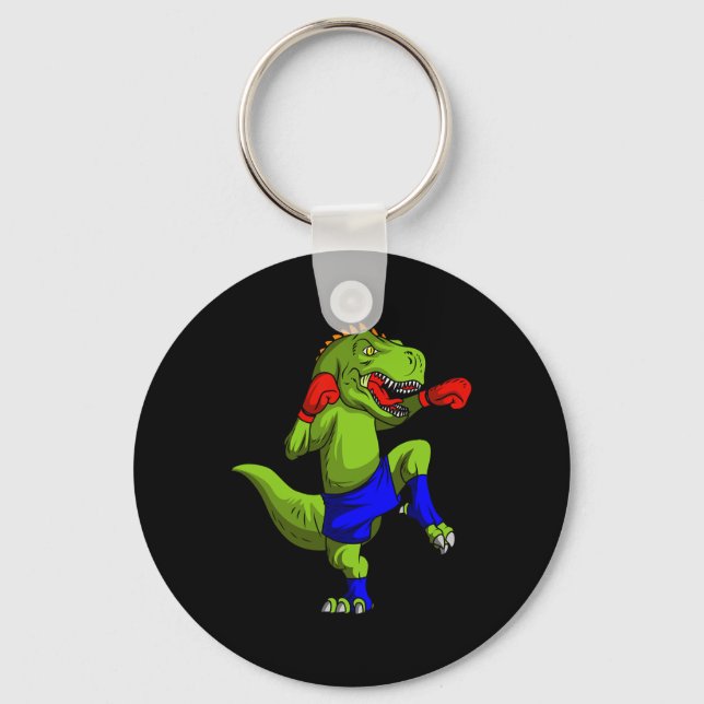Porte-clés Combattant de Muay Thai Mma T-rex Comt d'arts mart (Recto)