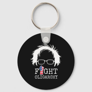 Porte-clés Combattez l'oligarchie Sanders et Aoc Liberté État