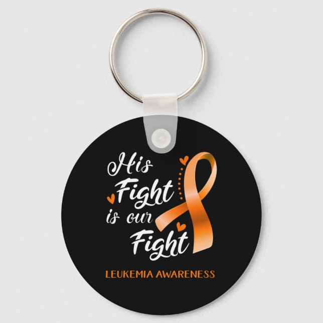 Porte-clés Combattre est notre combat Leukemia Sensibilisatio (Recto)
