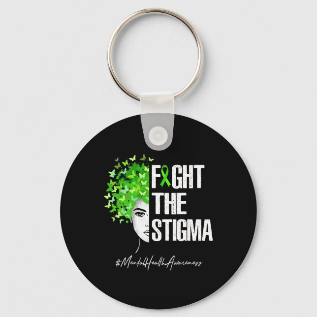 Porte-clés Combattre le cadeau Stigma de sensibilisation à la (Recto)