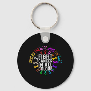 Porte-clés Combattre le cancer dans et de toutes les couleurs
