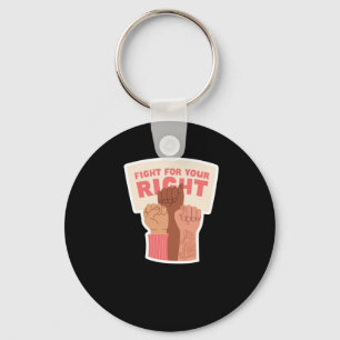 Porte-clés Combattre Pour Votre Sticker Feministe Droit