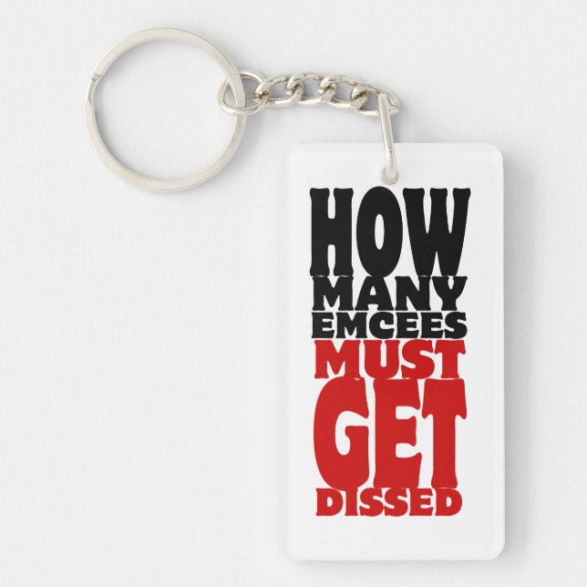 Porte-clés Combien de maîtres de cérémonie doivent obtenir (Devant)