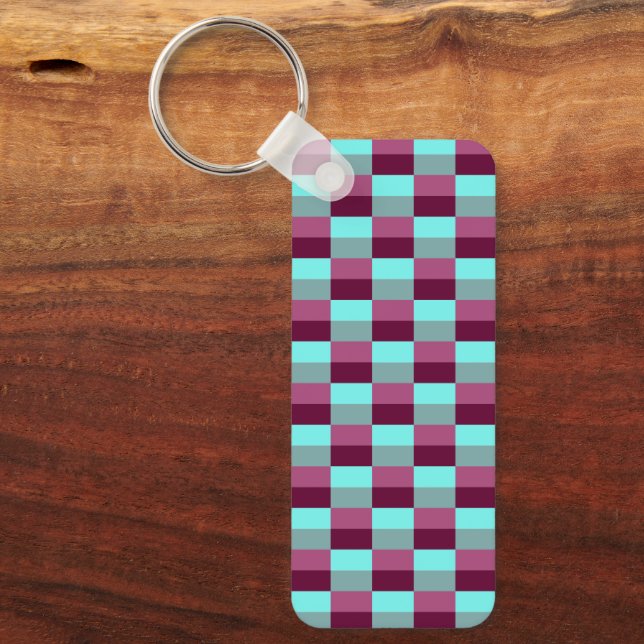 Porte-clés Combinaison de Turquoise et Purple Color (Recto)