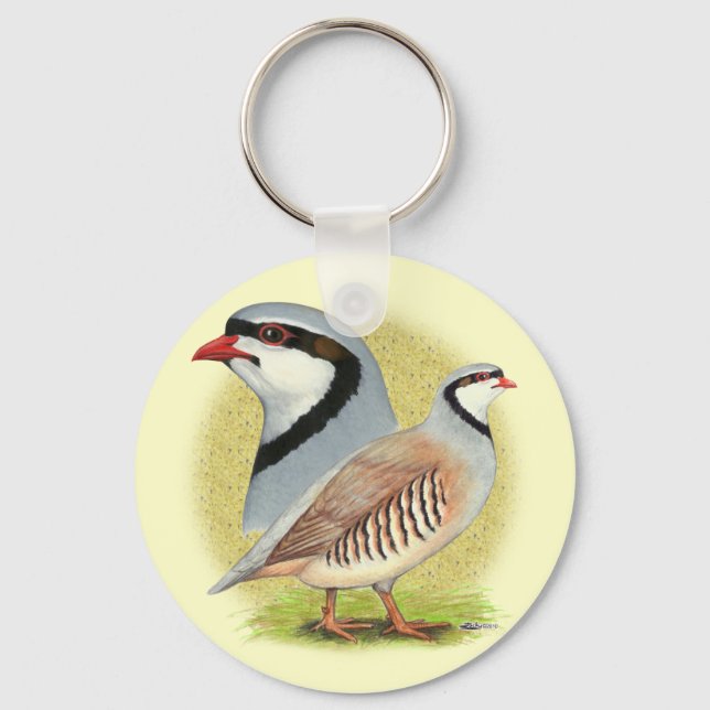 Porte-clés Combo de perdrix de Chukar (Recto)