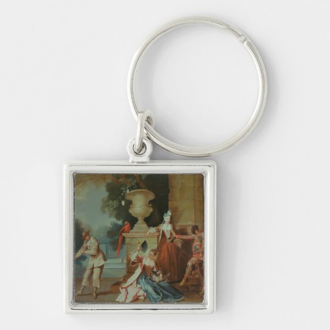 Porte-clés Comédiens italiens en parc, c.1725 (Devant)