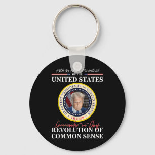 Porte-clés Commandant en chef de Trump 45 47 Révolution de la