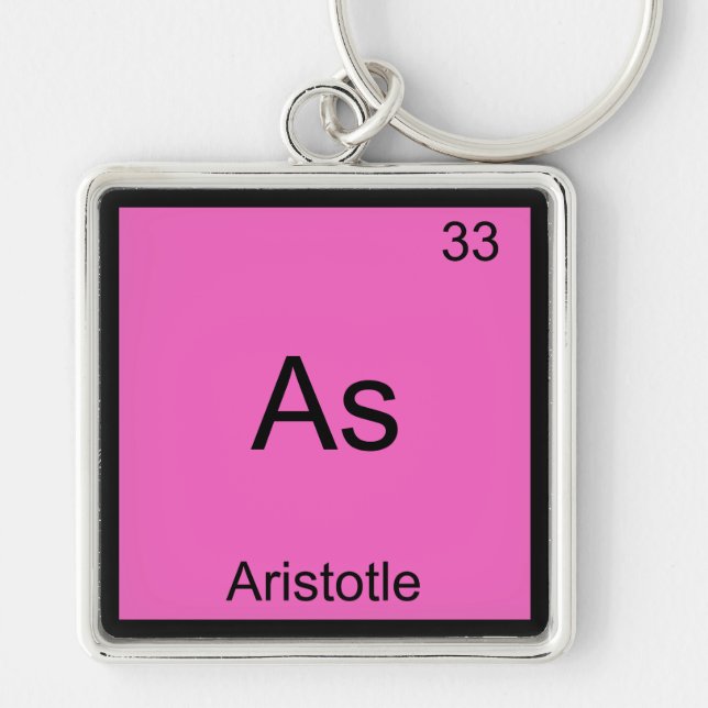 Porte-clés Comme - Aristote Drôle Élément Tee Symbole Chimie (Devant)