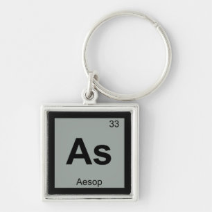 Porte-clés Comme - Fables d'Ésope Chimie Symbole du tableau p