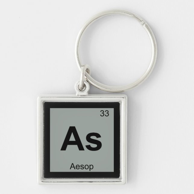 Porte-clés Comme - Fables d'Ésope Chimie Symbole du tableau p (Devant)