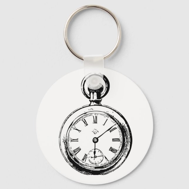 Porte-clés Comme l'illustration de montre de poche Clockwork (Recto)