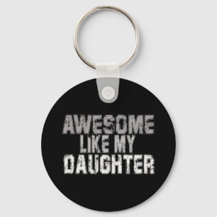 Porte-clés Comme Ma Fille Papa Fête des pères Papa Papa Papa