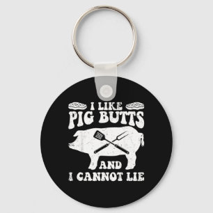 Porte-clés Comme Pig Butts Bbq Barbecue Grill Chef Viande