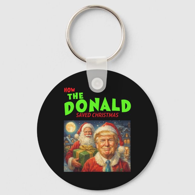 Porte-clés Comment Donald Trump a sauvé Noël  (Recto)