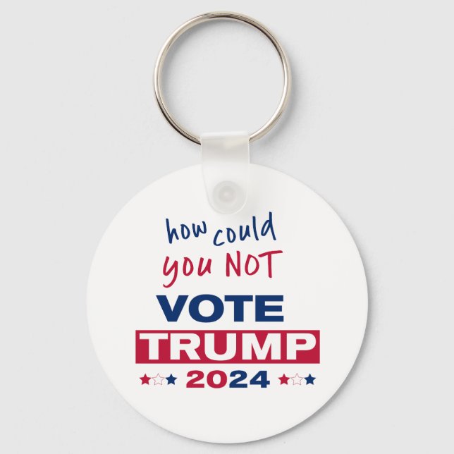 Porte-clés Comment ne pas voter TRUMP 2024 (Recto)