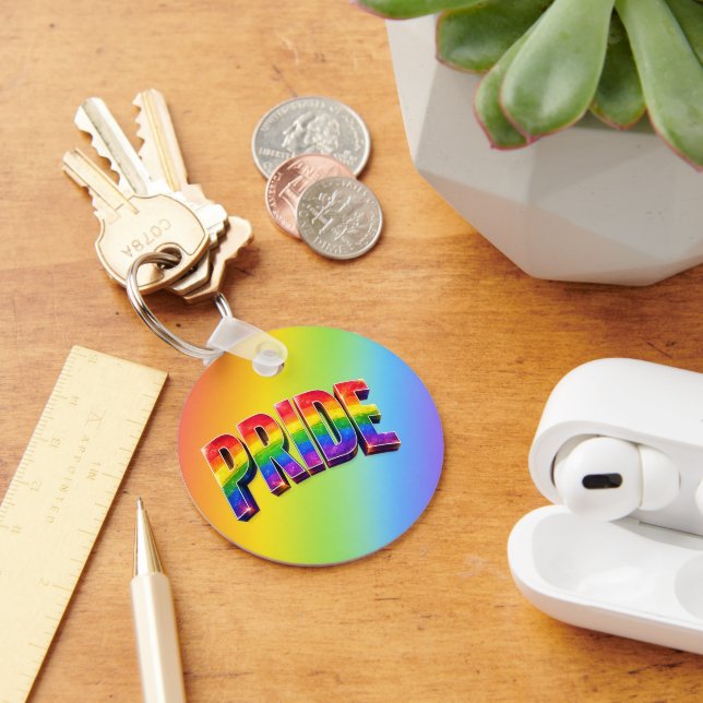 Porte-clés Communauté LGBTQIA+ Rainbow PRIDE (Bureau)
