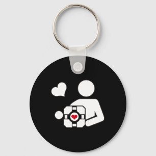 Porte-clés Companion Cube Gaming Portal Nerd Funny Gamer 1