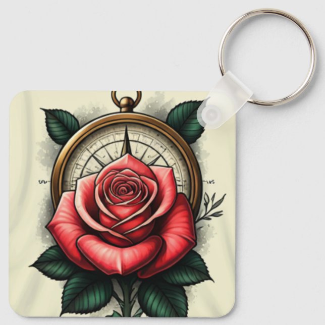 Porte-clés Compass of Love and Bliss Porte - clé (Dos)