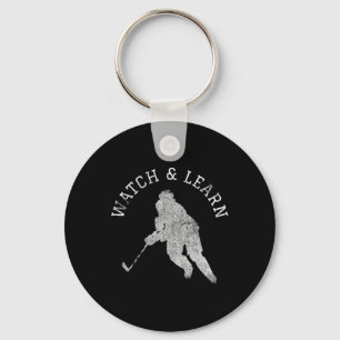 Porte-clés Compétence du joueur de hockey amusant Bragging