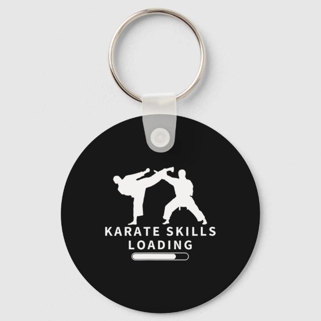 Porte-clés Compétences karaté Chargement Funny Karateka (Recto)