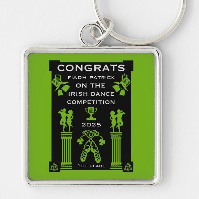 Porte-clés Compétition de danse irlandaise (Devant)