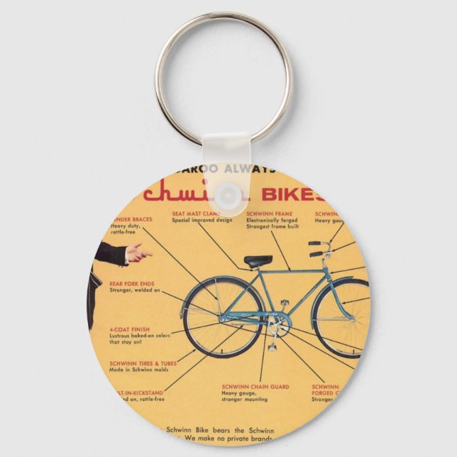 Porte-clés Composants de vélo Schwinn (Recto)