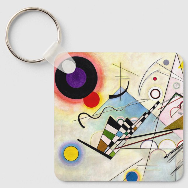 Porte-clés Composition 8 de Kandinsky (Recto)
