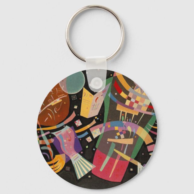 Porte-clés Composition Kandinsky 10 Peinture Abstraite (Recto)