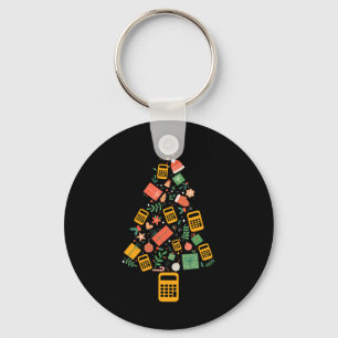 Porte-clés Comptable de l'arbre de Noël Calculatrice Finance 