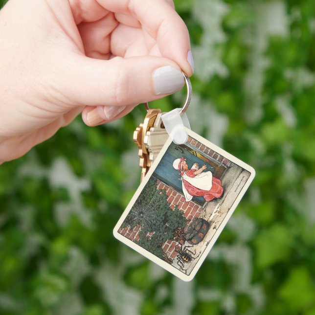 Porte-clés Comptine de la nursery de la petite Miss Muffet ar (main)