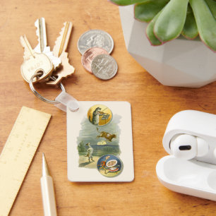 Porte-clés Comptine vintage de Mère l'Oie Hey Diddle