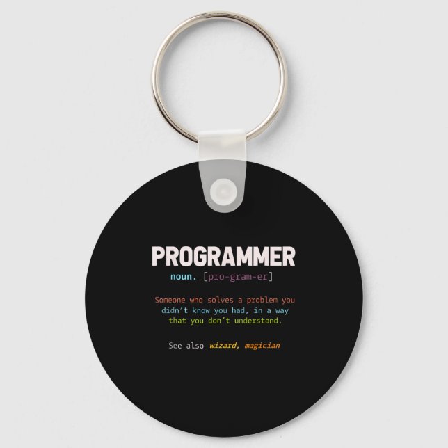 Porte-clés Computer Geek Nerd Gift Funny Programmer  (Recto)